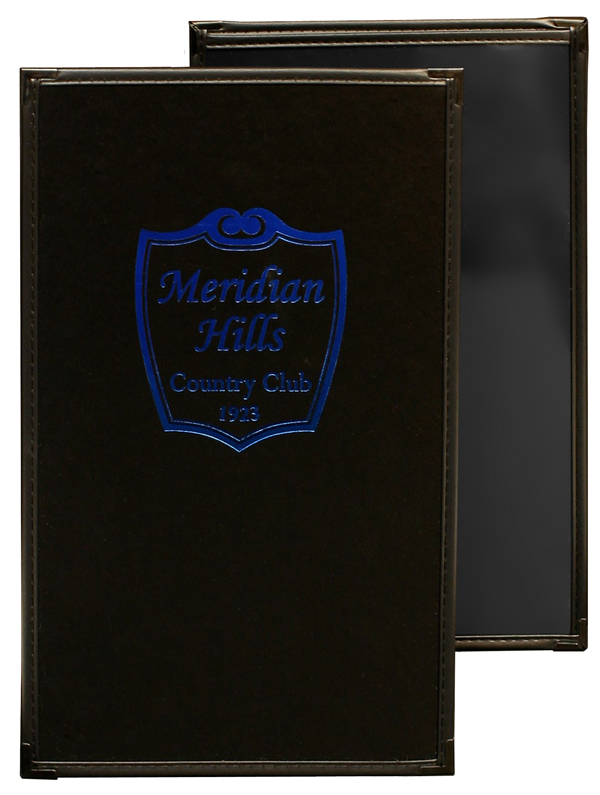 Delight hardback menu covers do more but cost less.